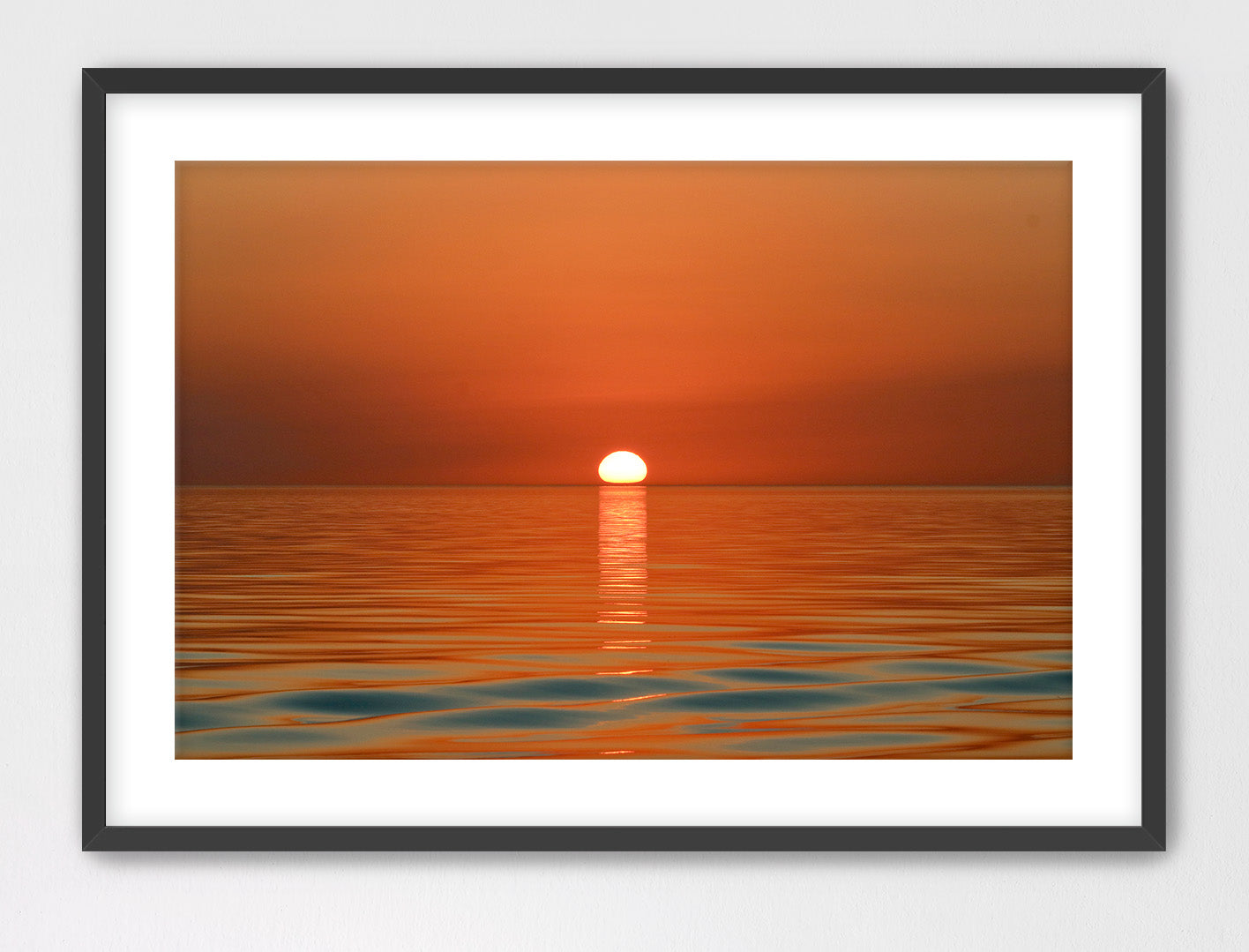 Florida Keys Glassy Sunet 16x24 Framed with Mat